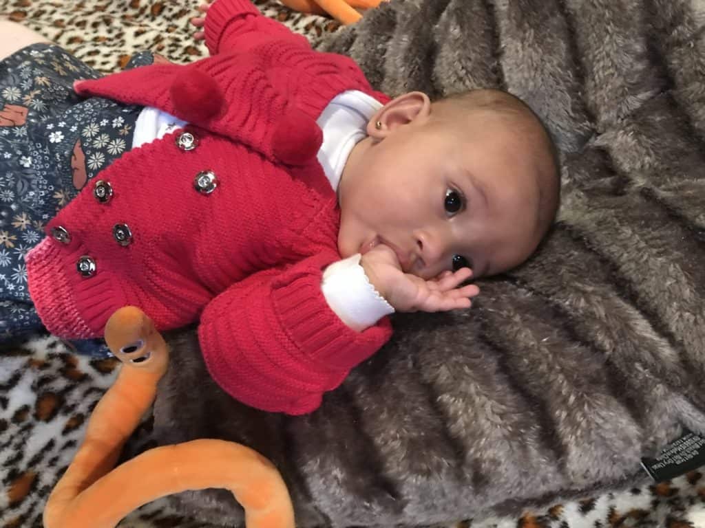 Baby sucking it's thumb