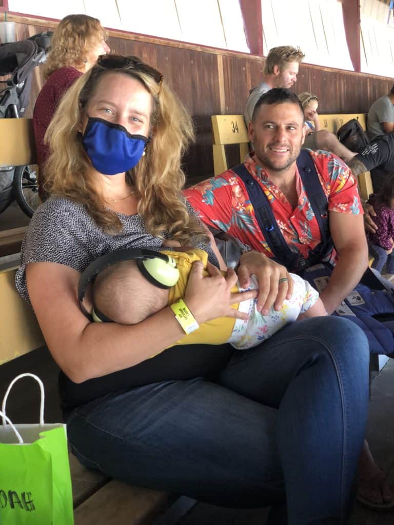 Breastfeeding at monster truck
