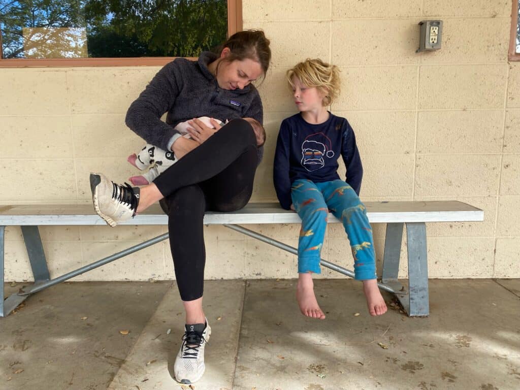 Older siblings and even neighbor friends can be very curious about the birth of a new baby and breastfeeding