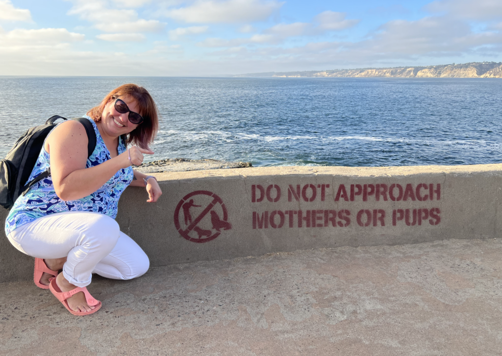 do not approach mothers or pups!