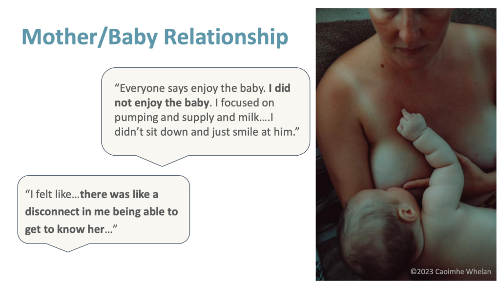 Mother Baby Relationship | Caoimhe Whelan Study on Low Supply and Mental Health