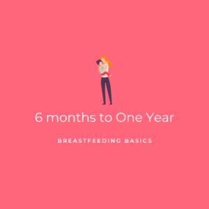6 Months to One Year - Breastfeeding Basics Graphic
