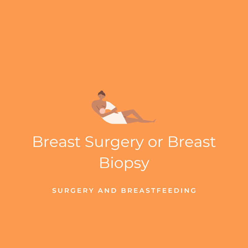 Breast Surgery or Breast Biopsy - Surgery and Breastfeeding Graphic