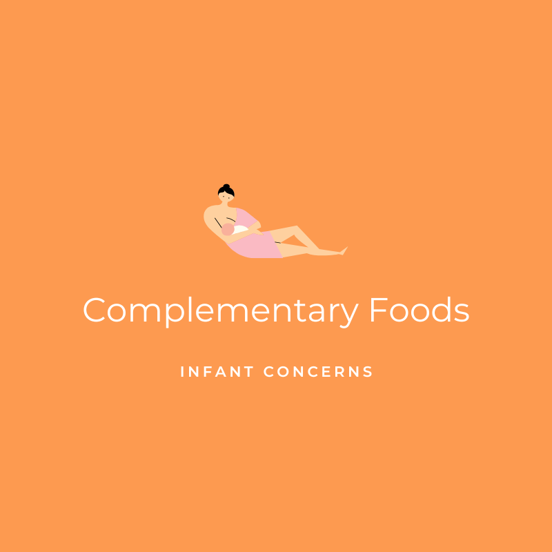 Complementary Foods - Infant Concerns Graphic