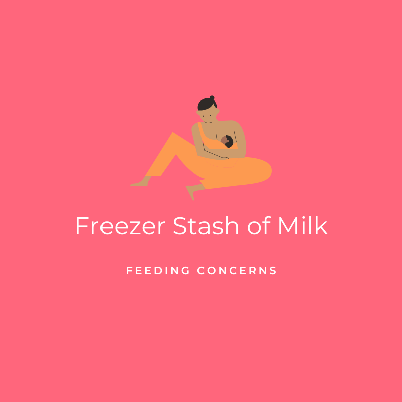 Freezer Stash of Milk - Feeding Concerns Graphic