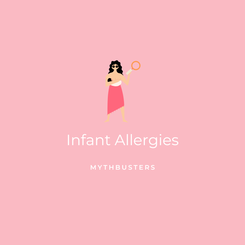 Infant Allergies - Mythbusters Graphic